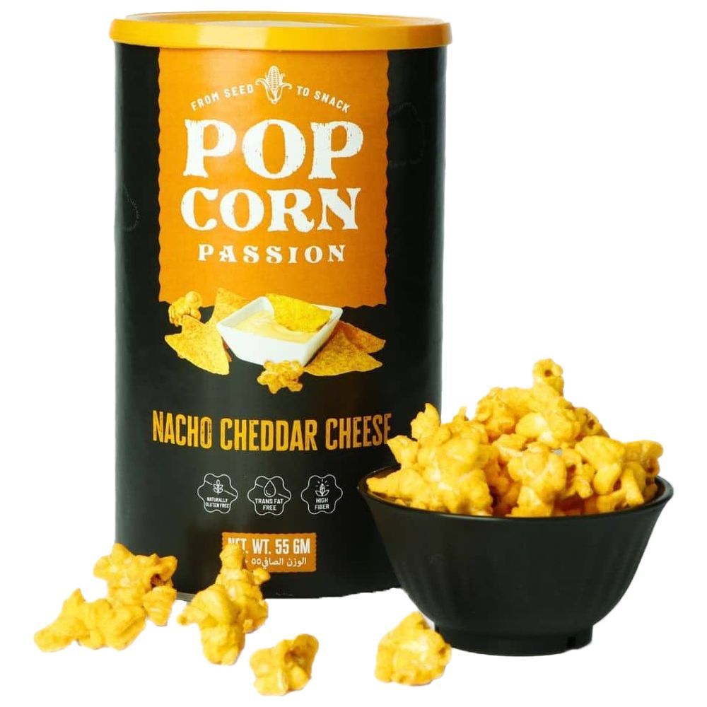 POP CORN PASSION - Nacho Cheese Popcorn - 55 gm