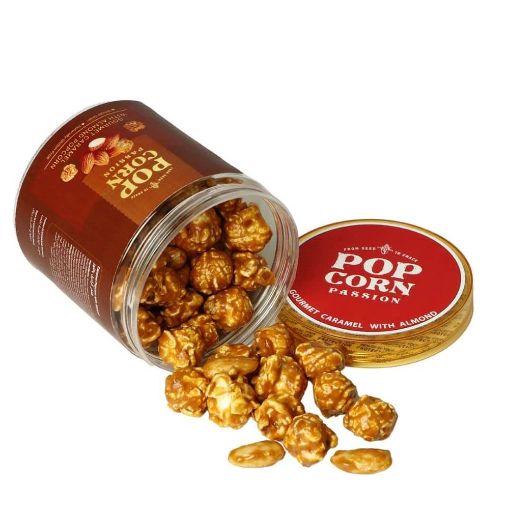 POP CORN PASSION - Caramel Popcorn With Almonds - 80 gm