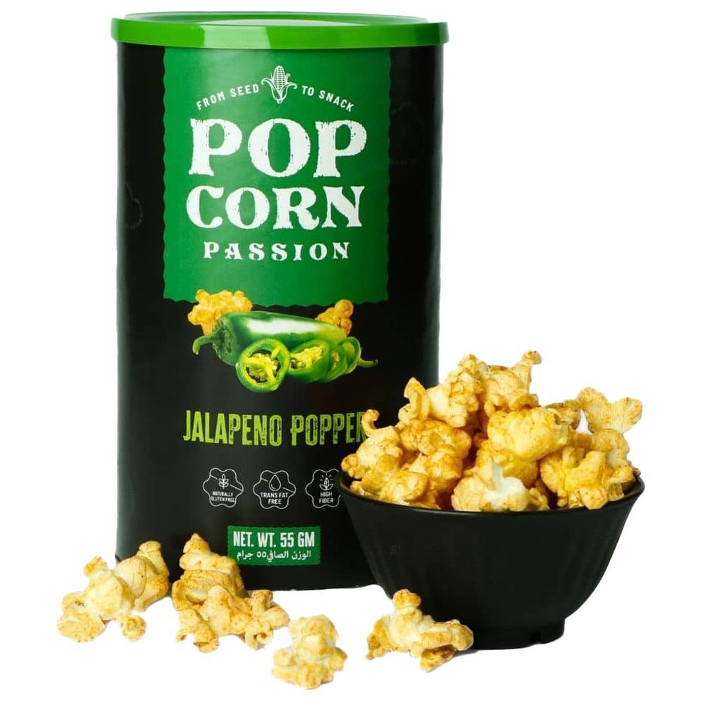 POP CORN PASSION - Jalapeno Popcorn - 55 gm