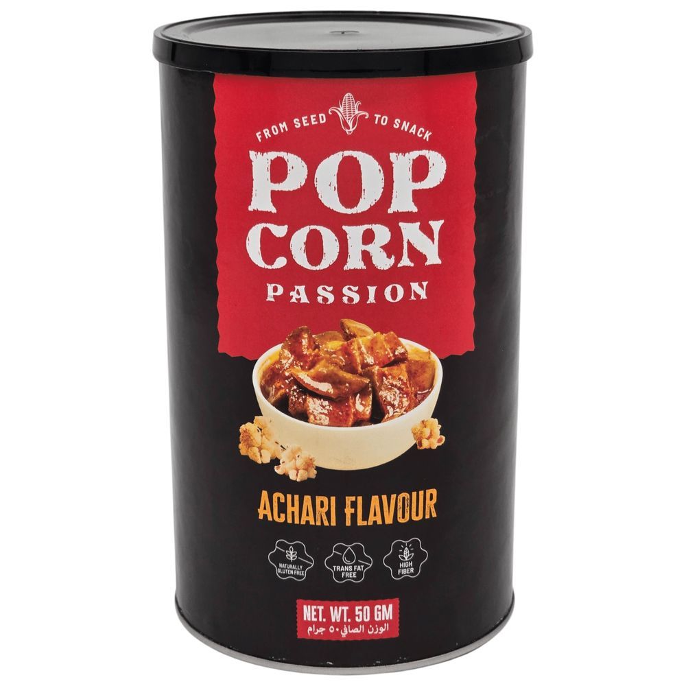 POP CORN PASSION - Achari Popcorn - 50 gm