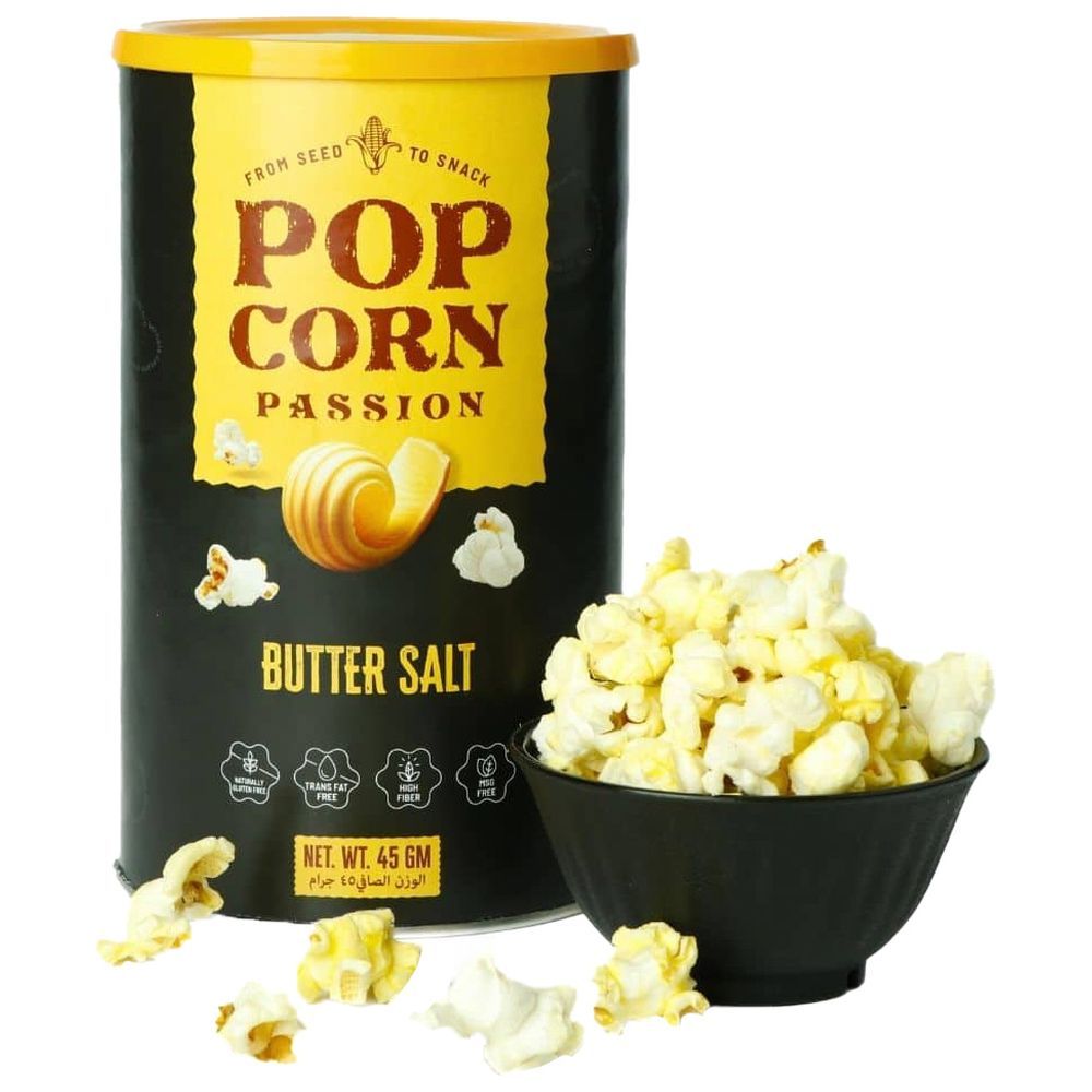 POP CORN PASSION - Butter Salt Popcorn - 45 gm