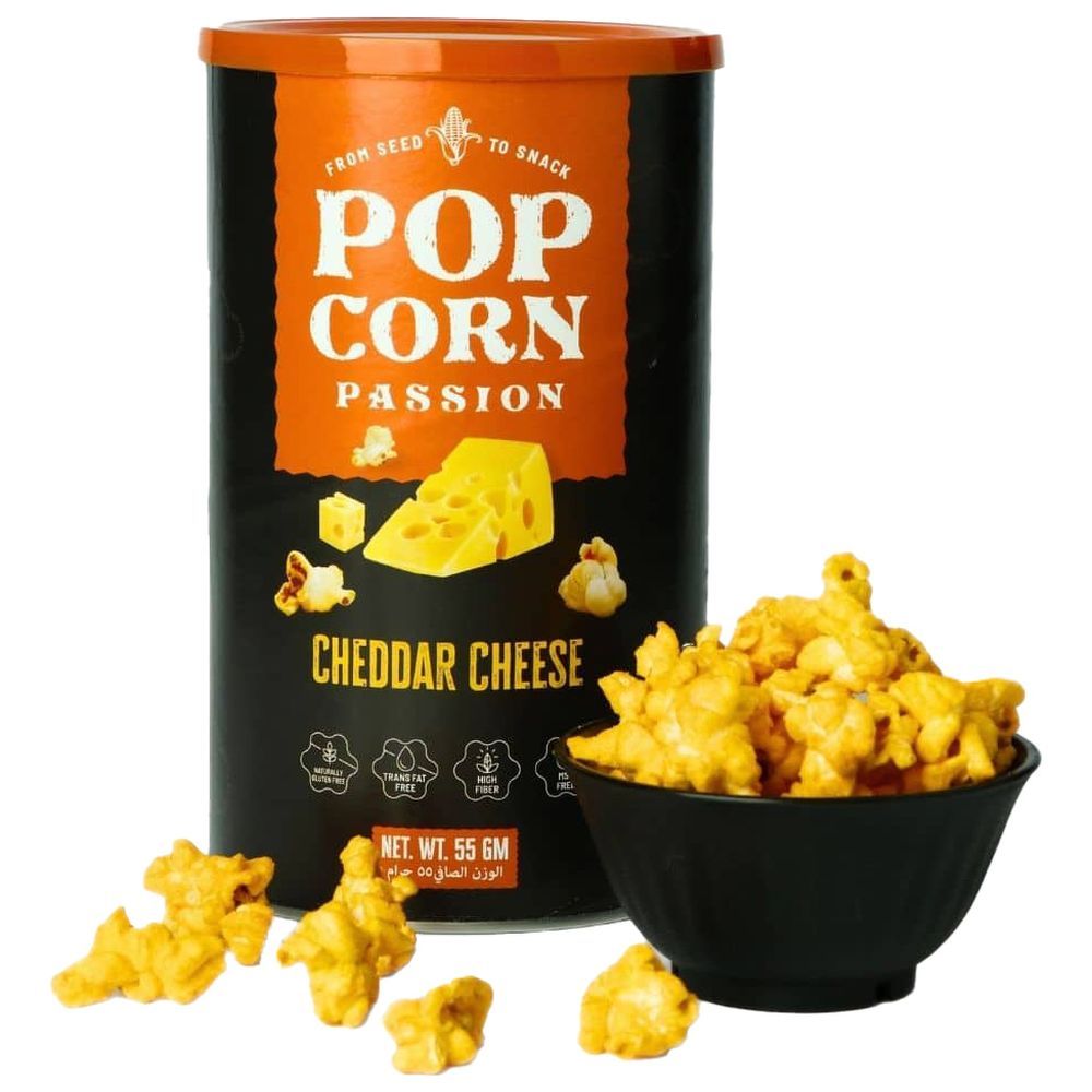 POP CORN PASSION - Cheddar Cheese Popcorn - 55 gm