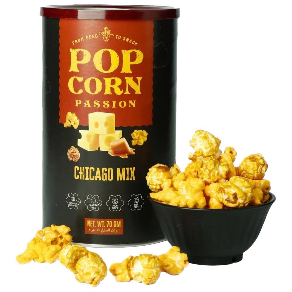 POP CORN PASSION - Chicago Mix Popcorn - 70 gm