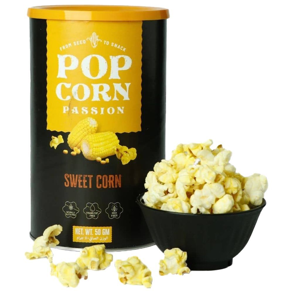 POP CORN PASSION - Sweet Corn Popcorn - 50 gm