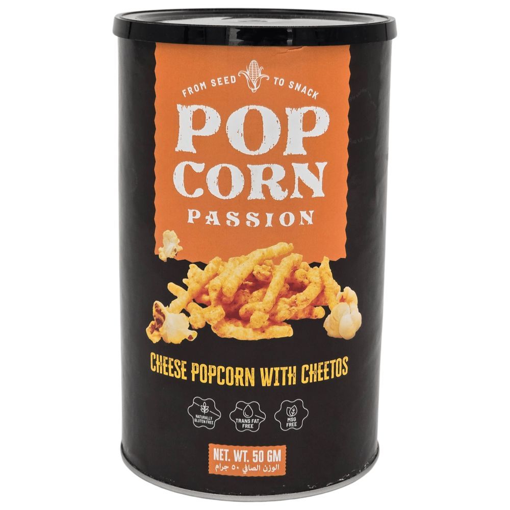 POP CORN PASSION - Cheese Popcorn With Cheetos - 50 gm