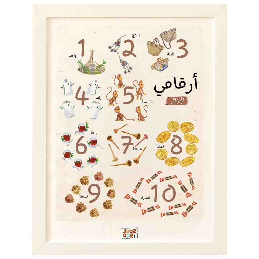 Joozoori - Algeria My Numbers Wall Poster