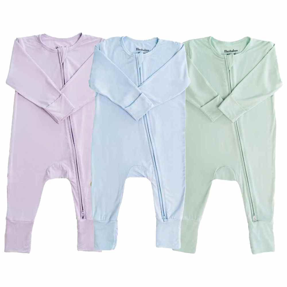 Hushabye - 3pc-Set- Organic Bamboo Sleepsuit