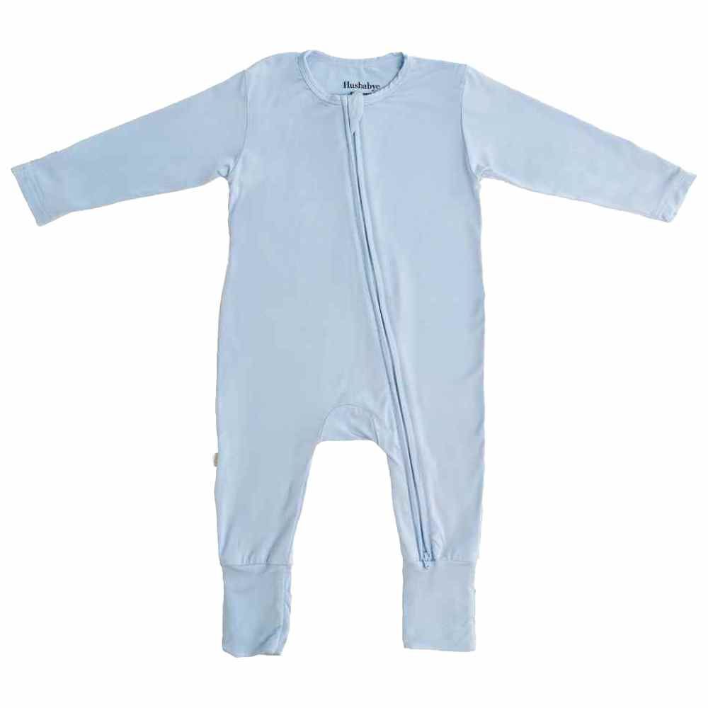 Hushabye - Organic Bamboo Sleepsuit - Baby Blue