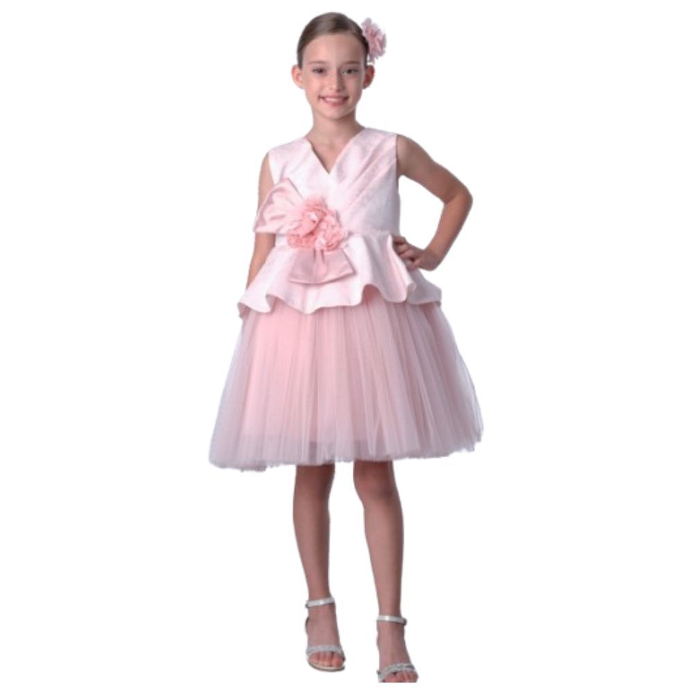 Via Bambino - Luxury Girl's Dress - Pink