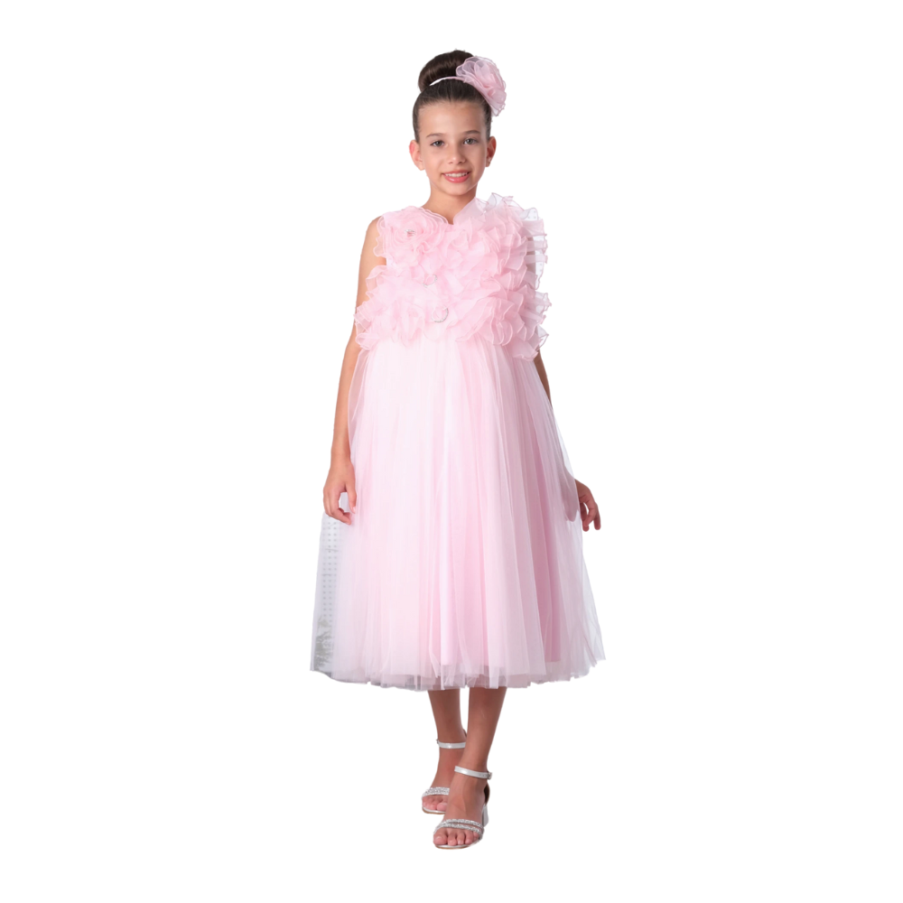 Via Bambino - 3183 Girl's Dress - Pink