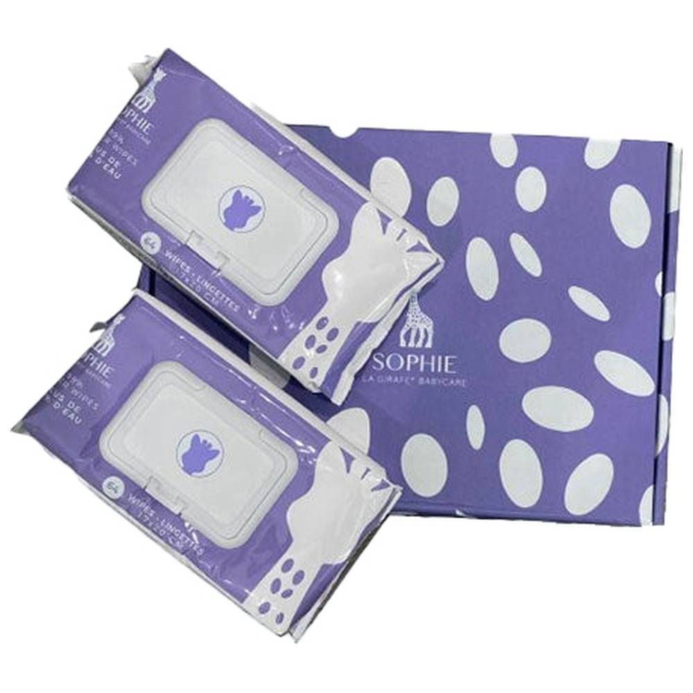 Sophie La Girafe Babycare - Water Wipes - Pack of 12 - 768 Pcs