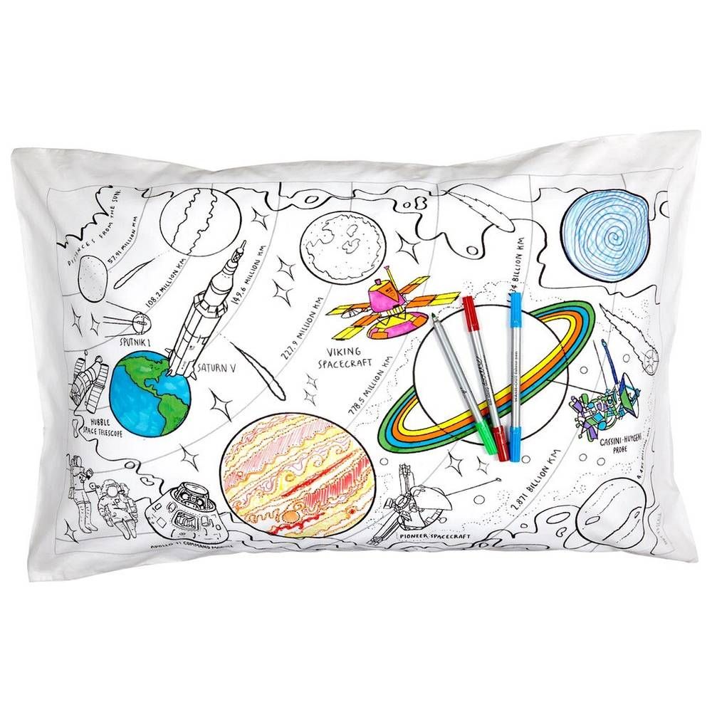 Eat Sleep Doodle - Pillowcase - Space Explorer