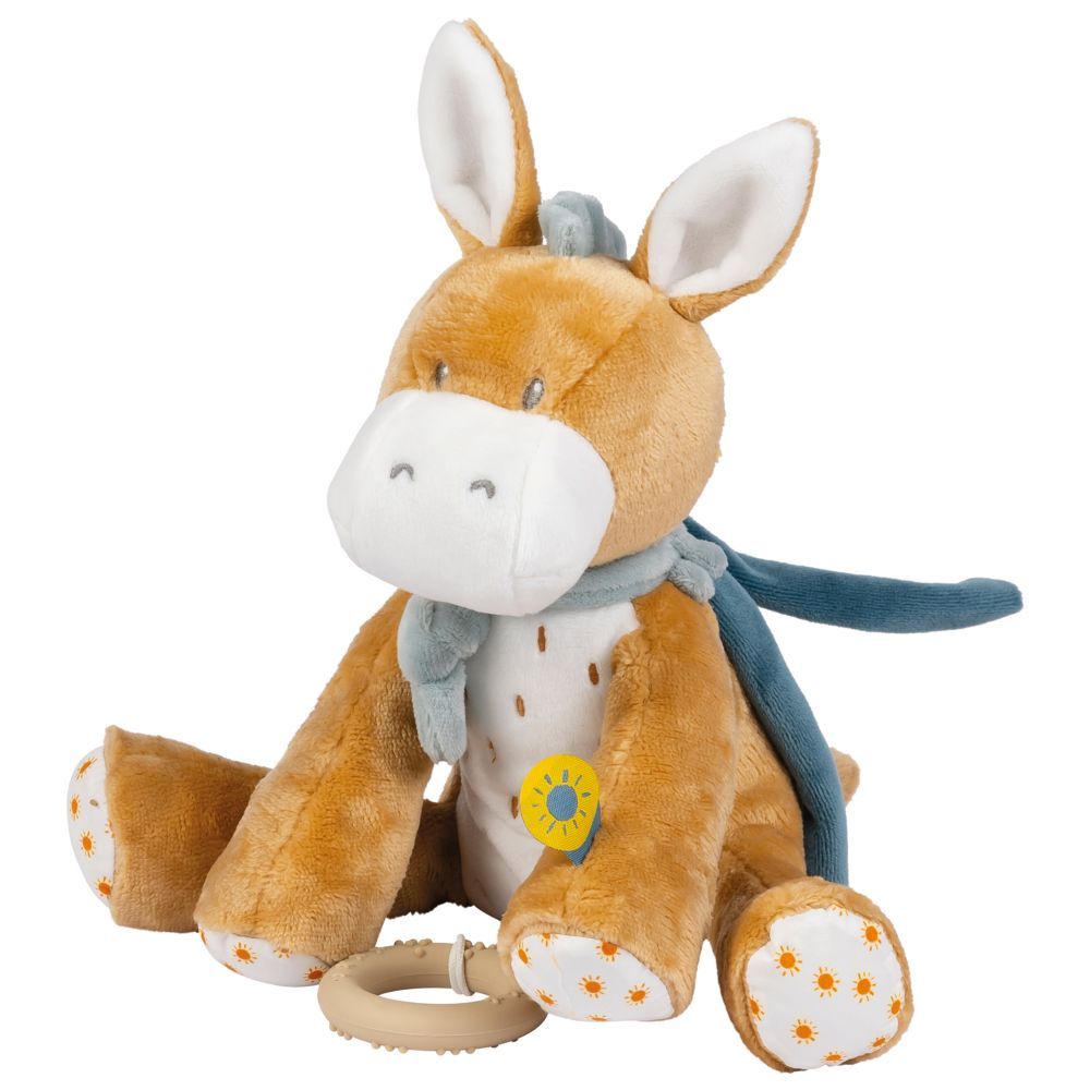 Nattou - Musical Cuddly Toy - Donkey Leo - 10 cm