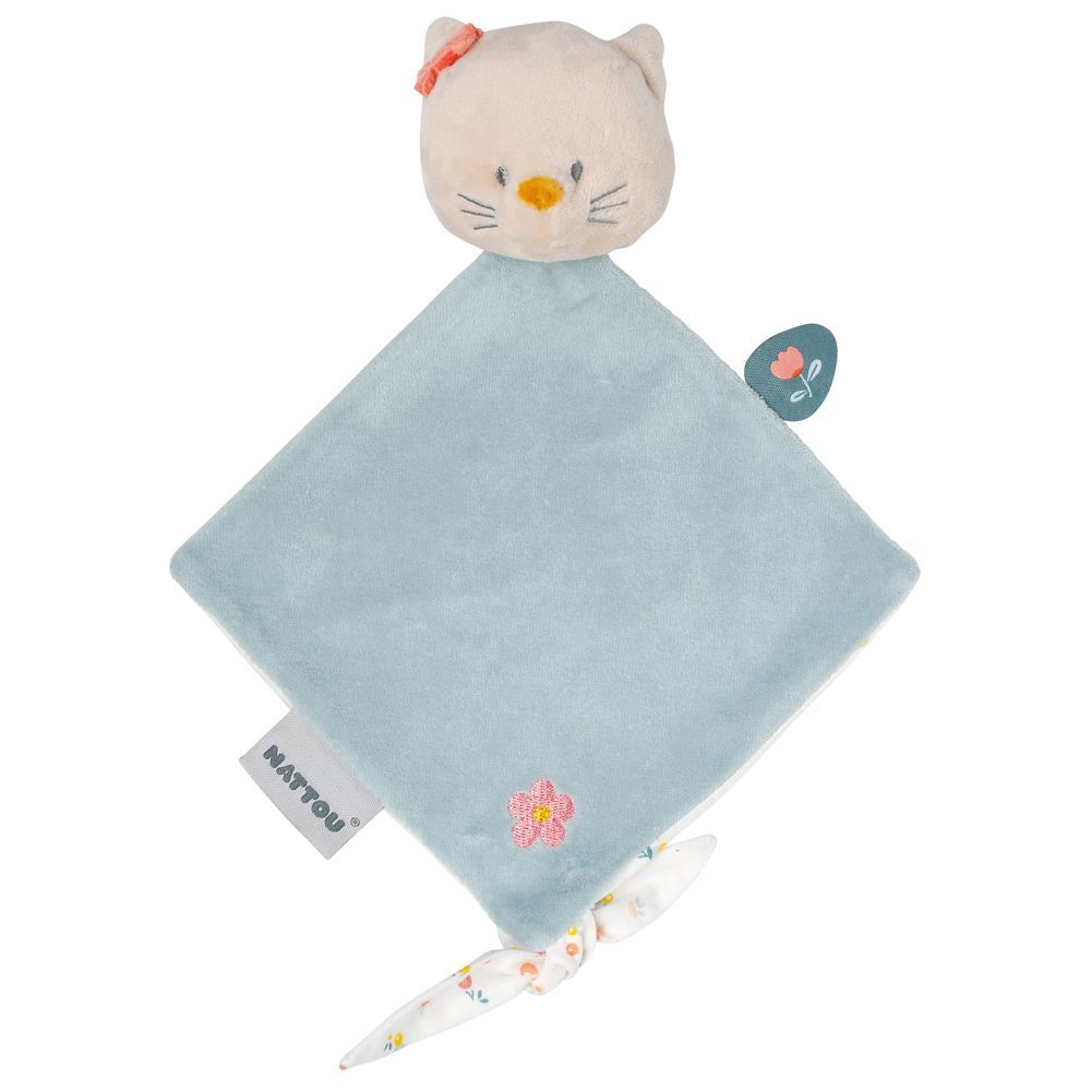 Nattou - Doudou Mini Cuddle Comforter - Cat Lana