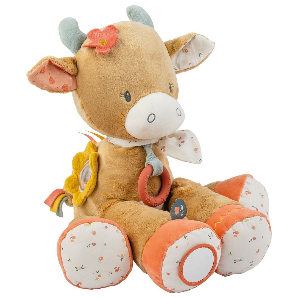 Nattou - Activity Cuddly Toy - Cow Mila - 24 cm