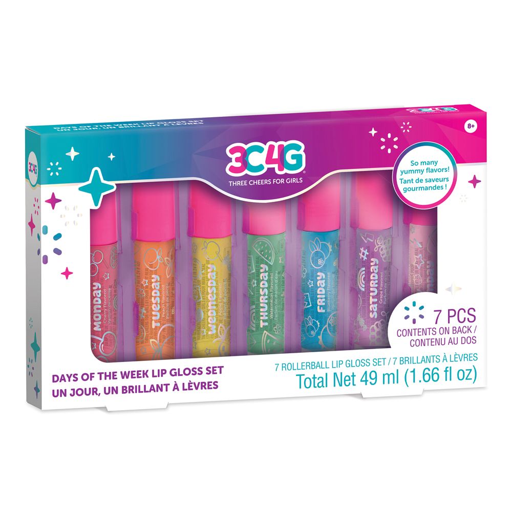 3C4G - Days of The Week Lip Gloss Set