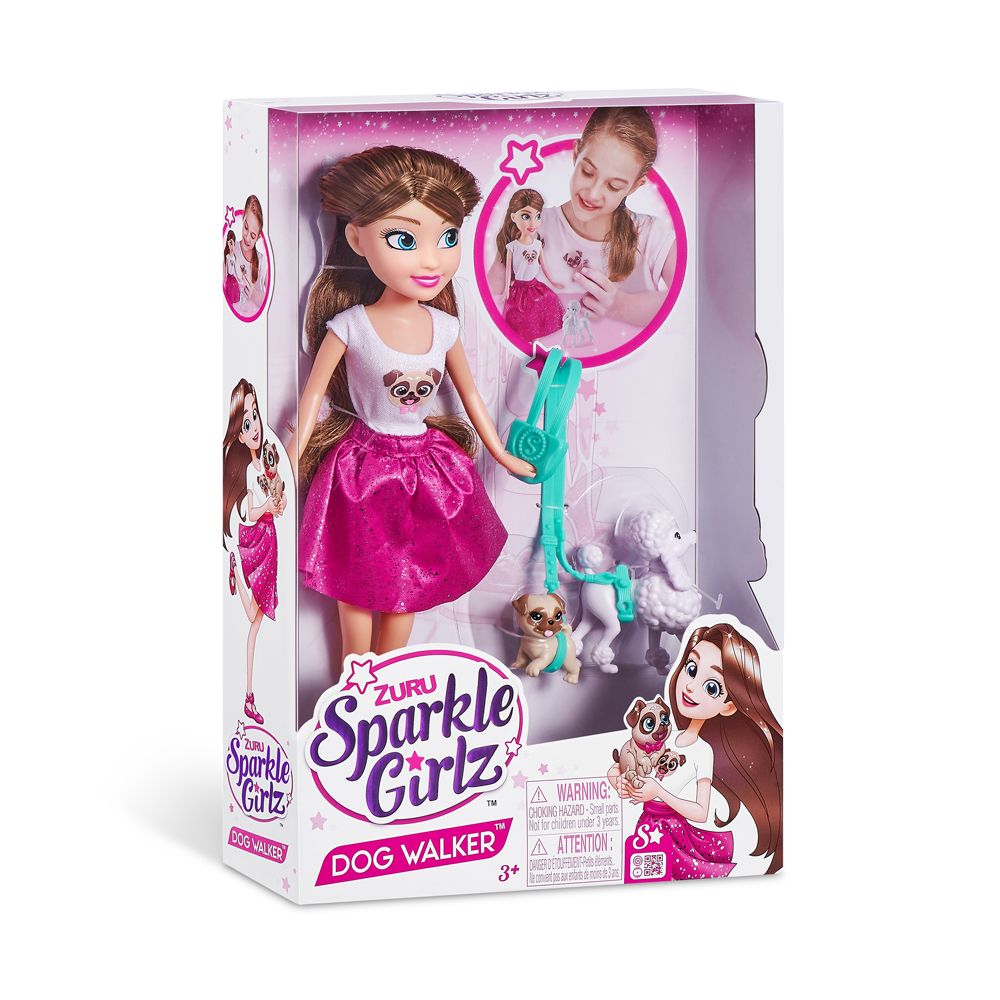 Zuru - Sparkle Girlz Dog Walker Doll Set 10.5"