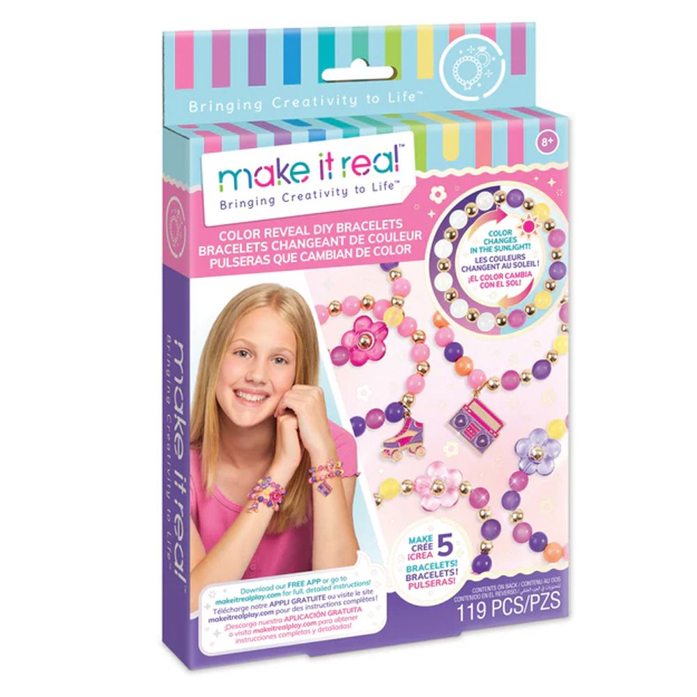 Make it Real - Color Reveal DIY Bracelets Kit - 119pcs