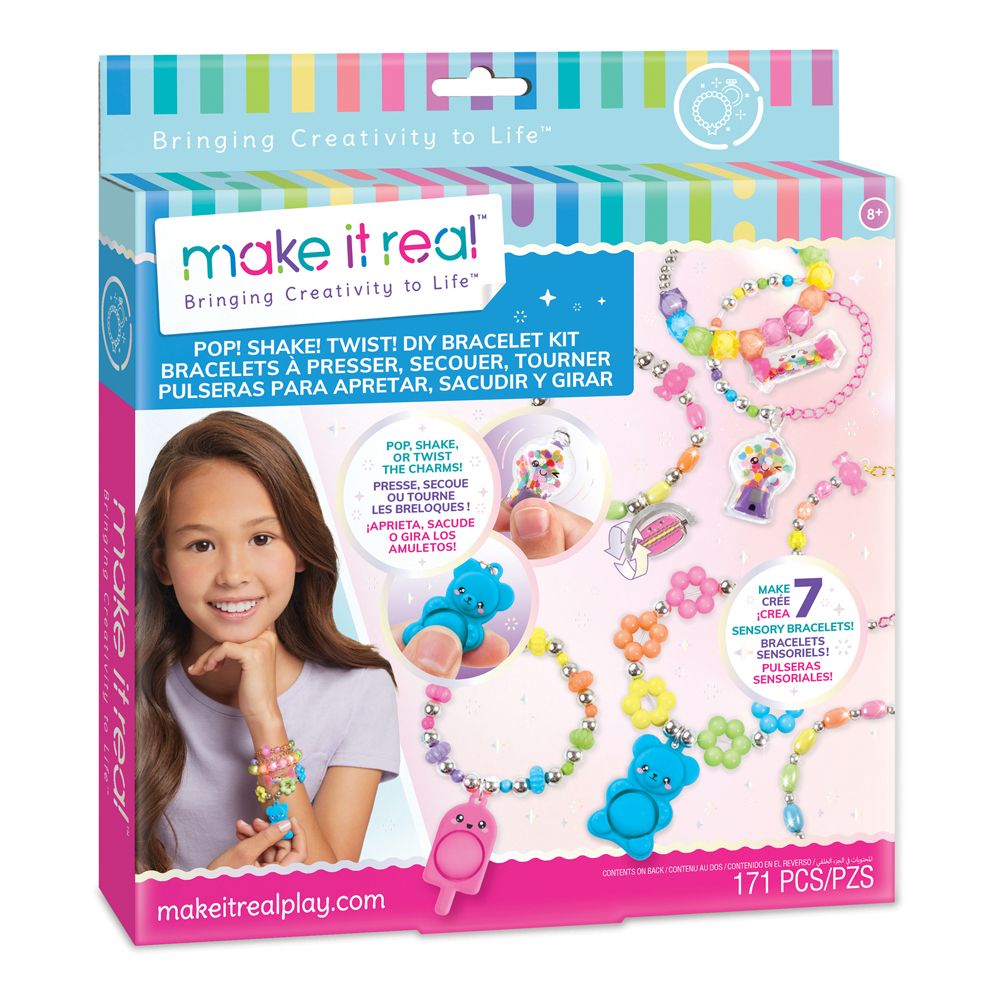 Make it Real - Pop! Shake! Twist! DIY Bracelet Kit - 171pcs