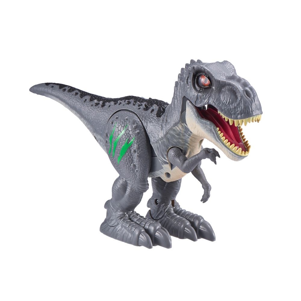 Zuru - Robo Alive Attacking T-Rex Series 2 - Dinosaur Robotic Toy - Grey