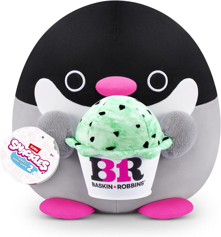 ZURU - Snackles Series 2 - Penguin & Baskin-Robbin 14 Inch Plush