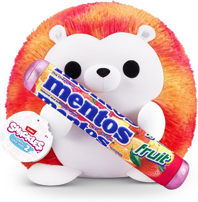 ZURU - Snackles Series 2 - Hedgehog & Mentos 14 Inch Plush