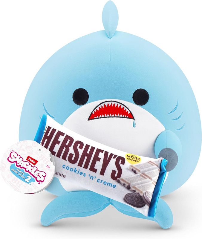 ZURU - Snackles Series 2 - Shark & Hershey Cookies N Cream 8 Inch Plush