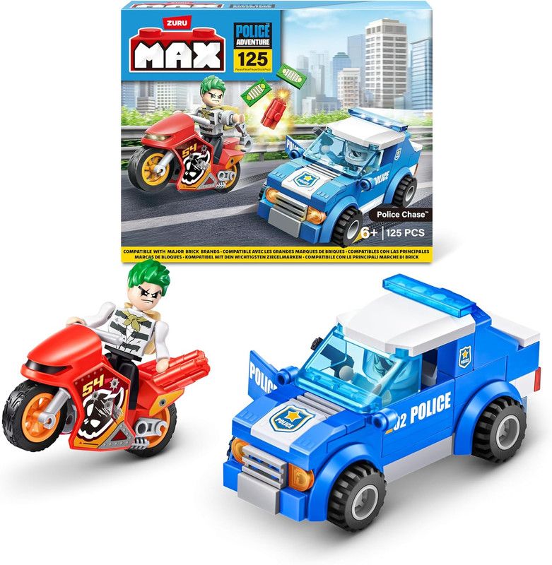 Zuru - Max Build More Adventure Building Blocks Playset - 125 Pcs