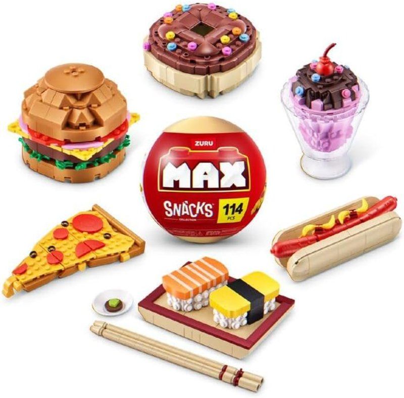 Zuru - Max Snacks Series Premium Building Blocks - Style May Vary - 1 Pc