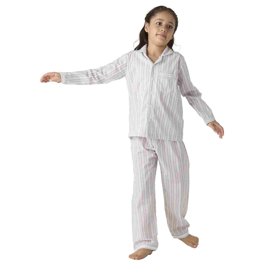 Little West Street - 2pc-Set - Serene Striped Pyjama Set - White