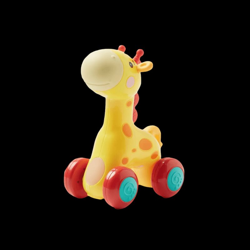 Goodway - Baby Toy Giraffe Rolling Push And Pull Interactive Toy - Giraffe