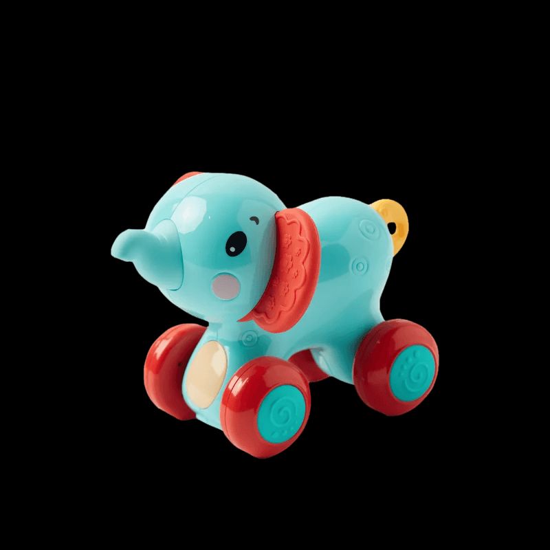 Goodway - Baby Toy Elephant Rolling Push And Pull Interactive Toy - Elephant