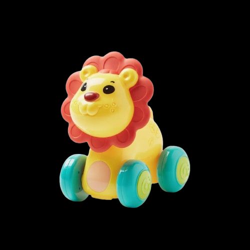 Goodway - Baby Toy Lion Rolling Push And Pull Interactive Toy - Lion