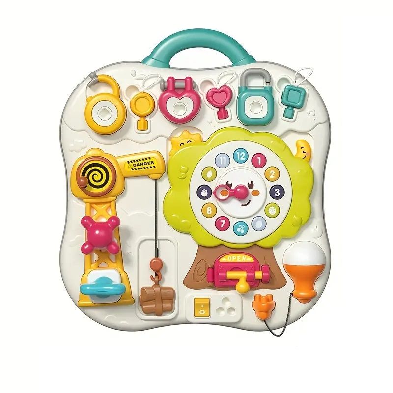 Goodway - Kids Interactive Educational Busy Board With Locks & Clock