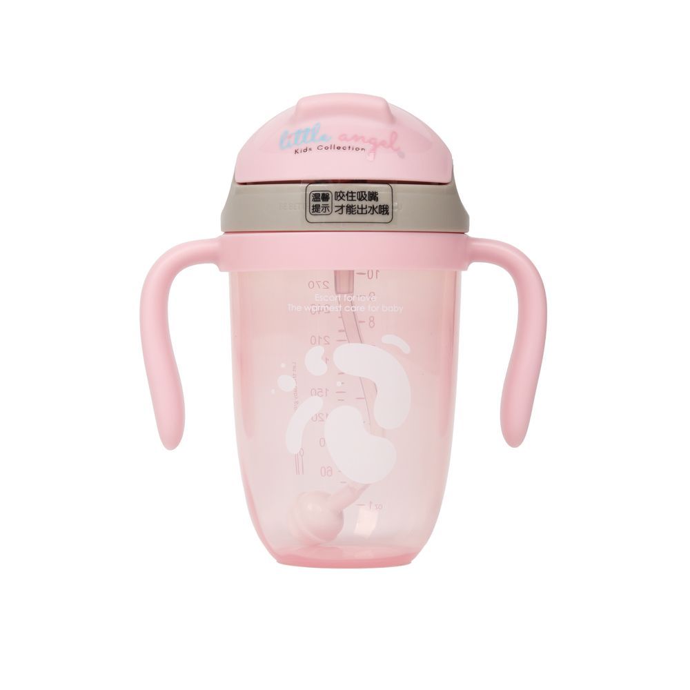 Little Angel - Baby Sippy Cup With Straw 270ml - Pink