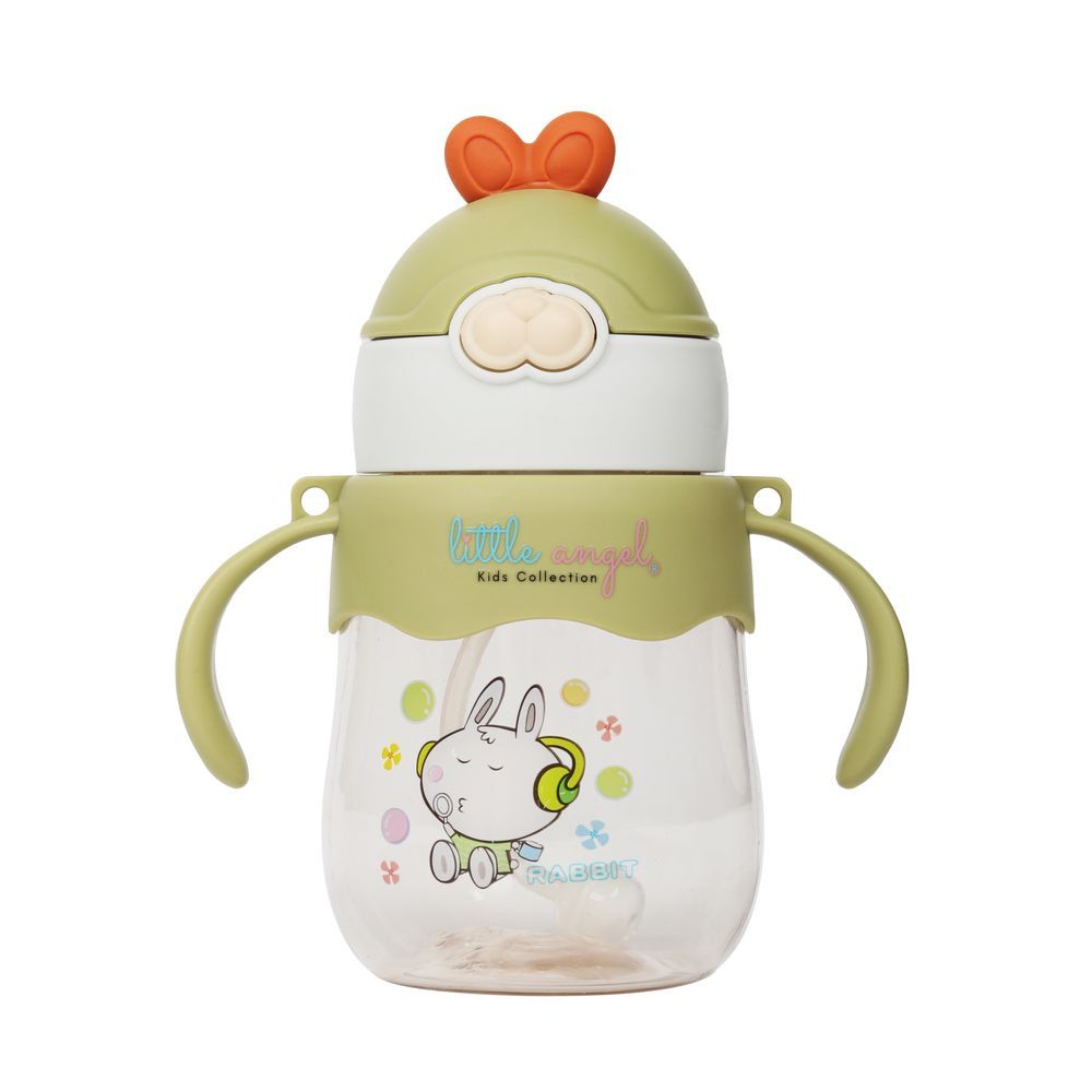 Little Angel - Kids Sippy Cup 250ml Rabbit Design - Green