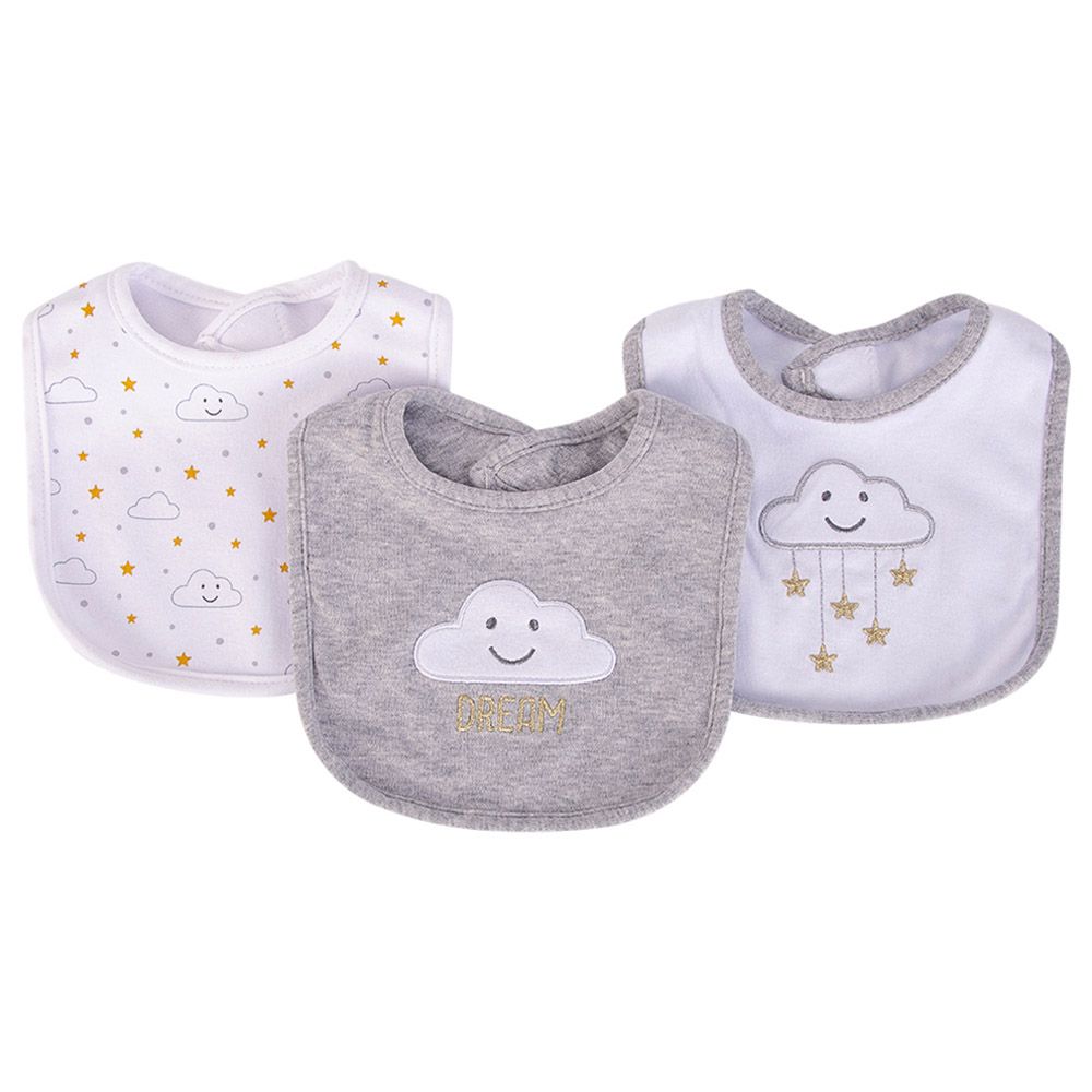 Hudson Childrenswear - 3pc-Set - Cotton Bibs - Dream Little One