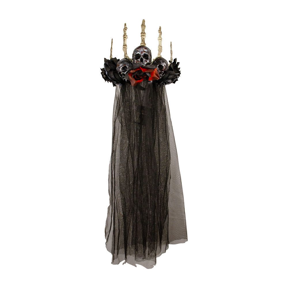 Mad Toys - Halloween Skeleton Bride Headdress - Black