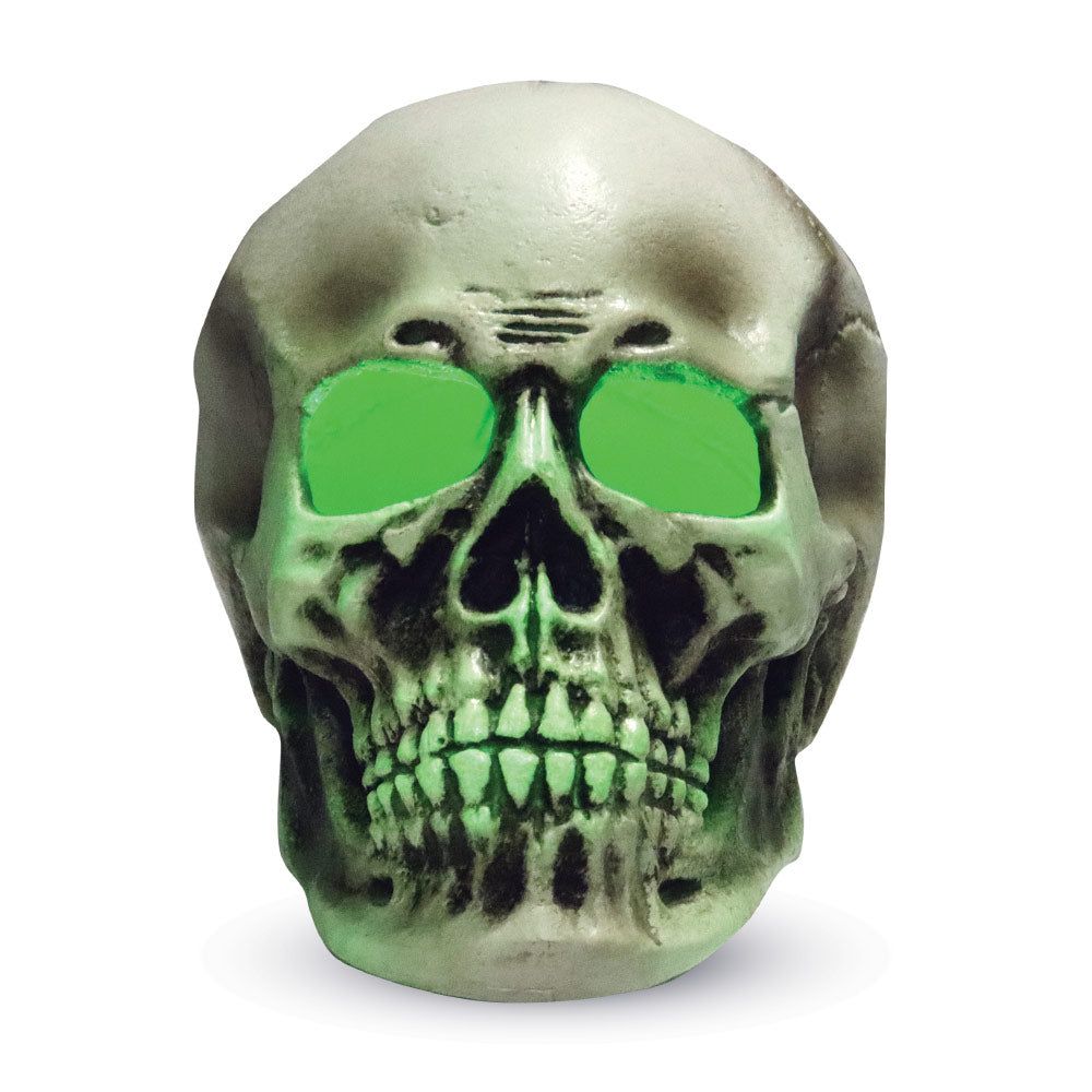 Mad Toys - Halloween Decoration - Scary Green Light-Up Giant Skull