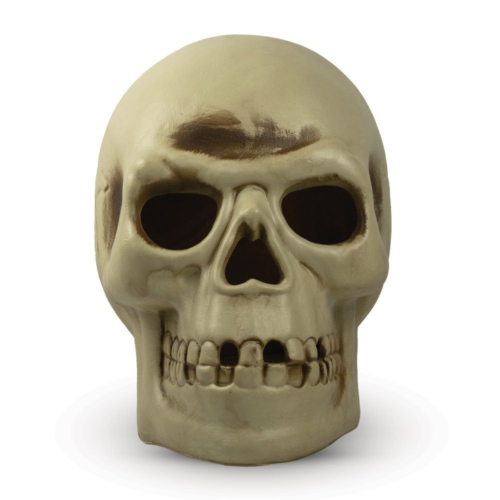 Mad Toys - Halloween Decoration - Creepy Giant Light-Up Skull - 14in