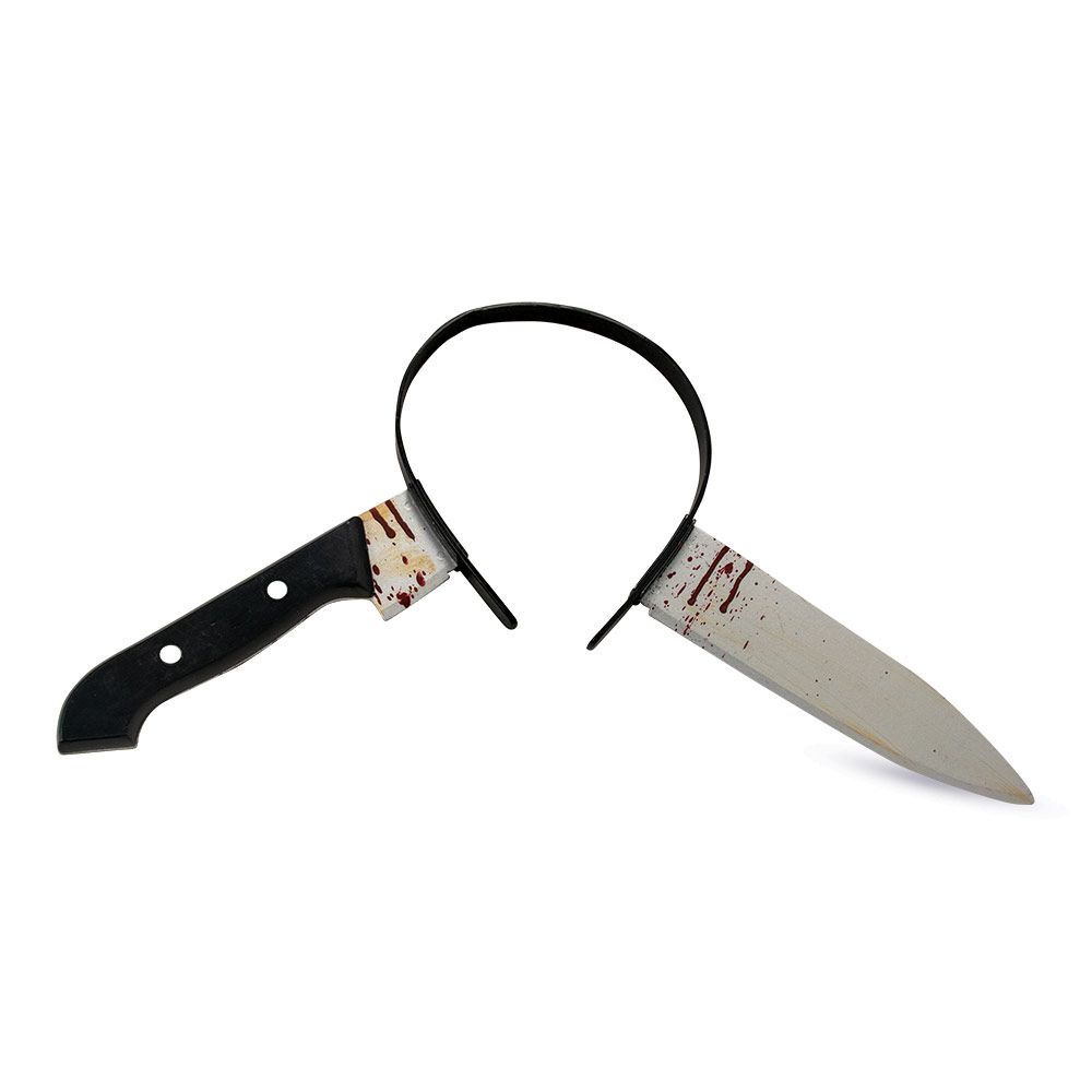 Mad Toys - Halloween Creepy Zombie Fake Knife Headband