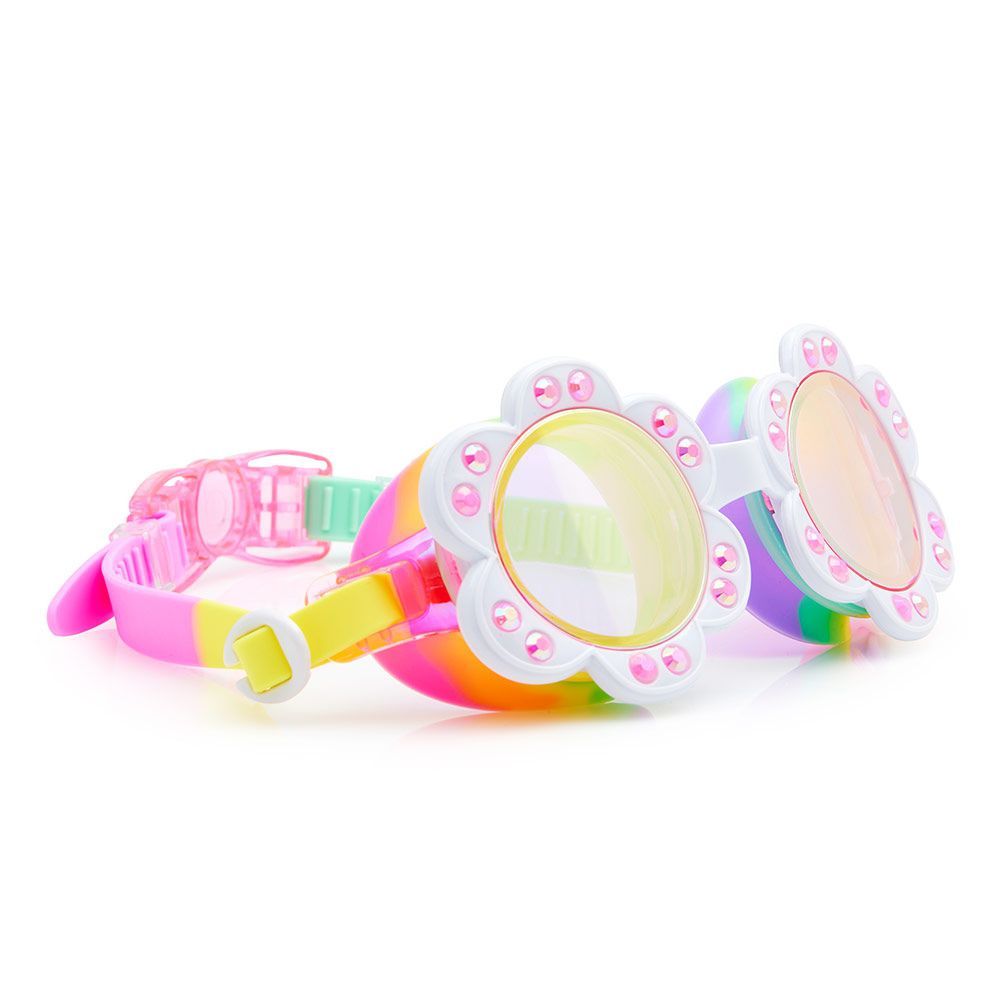 Bling2o - Sunlit Sherry Dandi Flower-Shaped Multicoloured Stylish Swim Goggles For Kids