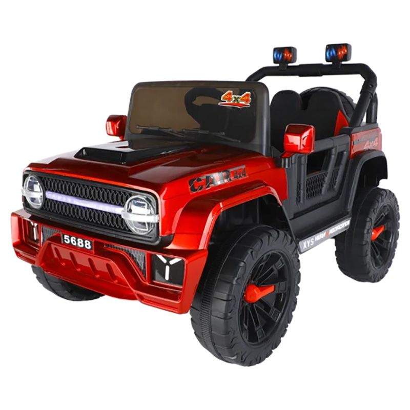 Megastar - 12V Rocky Road Open Jeep - Red