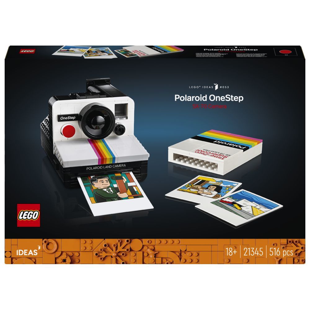 Lego - 21345 Polaroid Onestep Sx-70 Camera V29 Building Playset - 516pcs