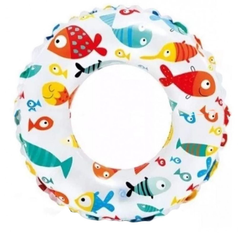 Buddiez - Inflatable Swimming Ring - Fishes Print - 61 cm