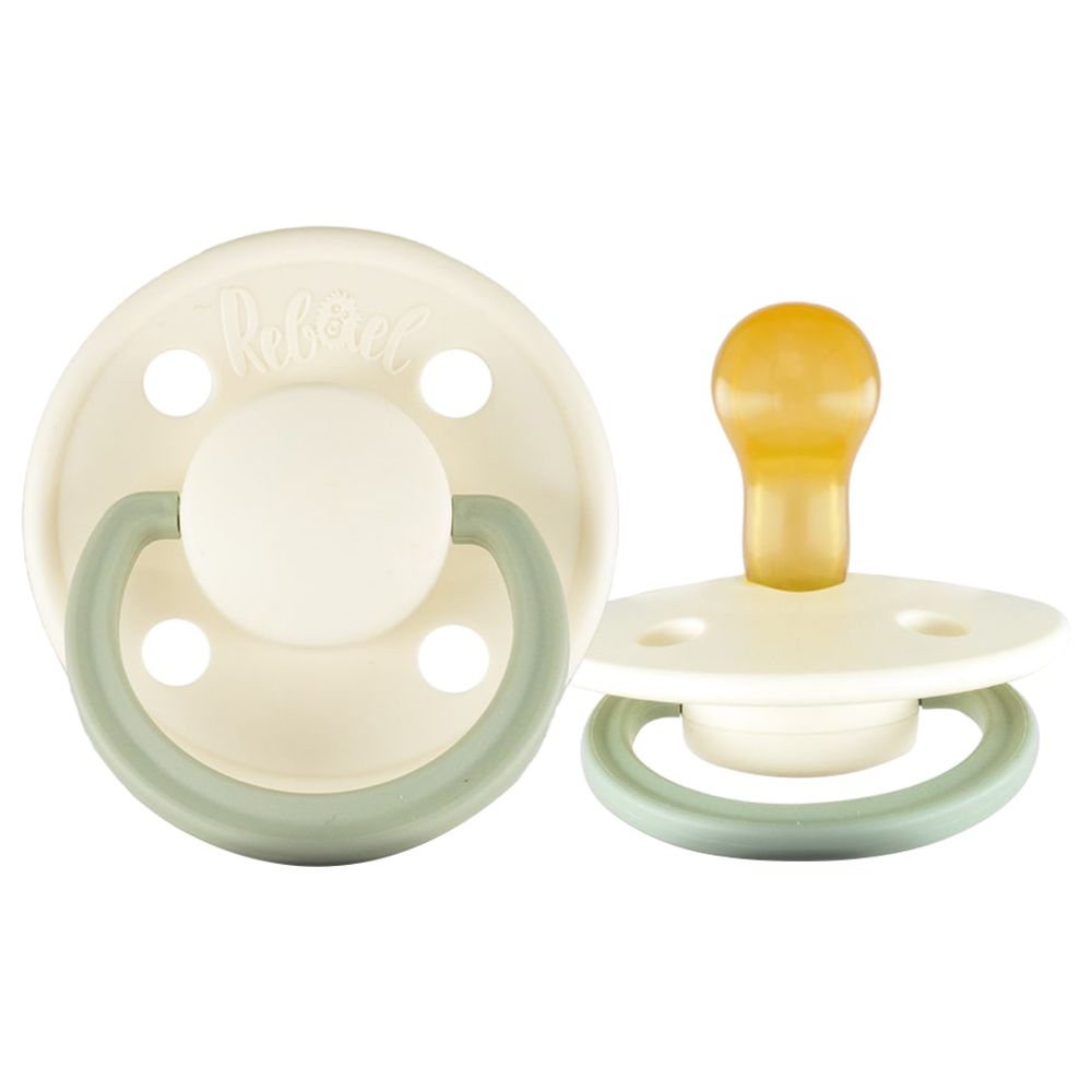 Rebael - Fashion Round Pacifier S1 0-6M - Frosty Pearly Dolphin