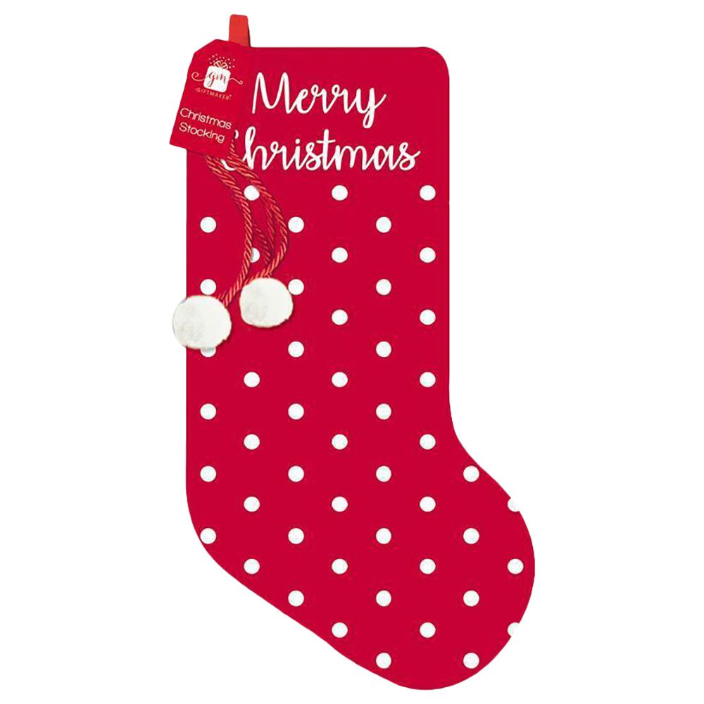 Party Camel - Merry Christmas Spotted Christmas Stocking