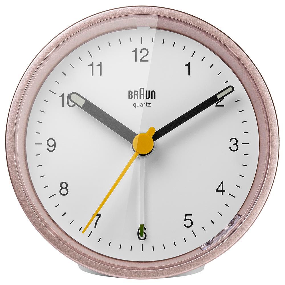 Braun - Analog Alarm Clock - Pink/White