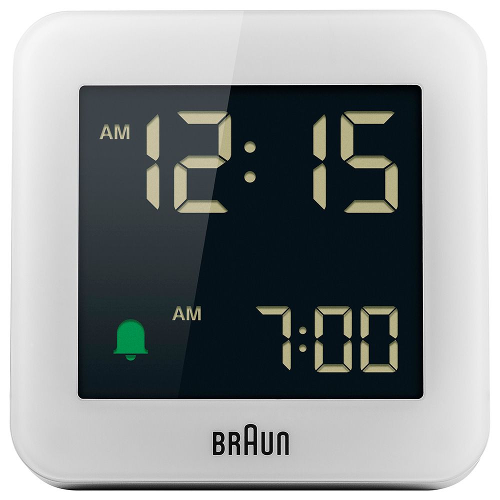 Braun - Digital Alarm Clock - White