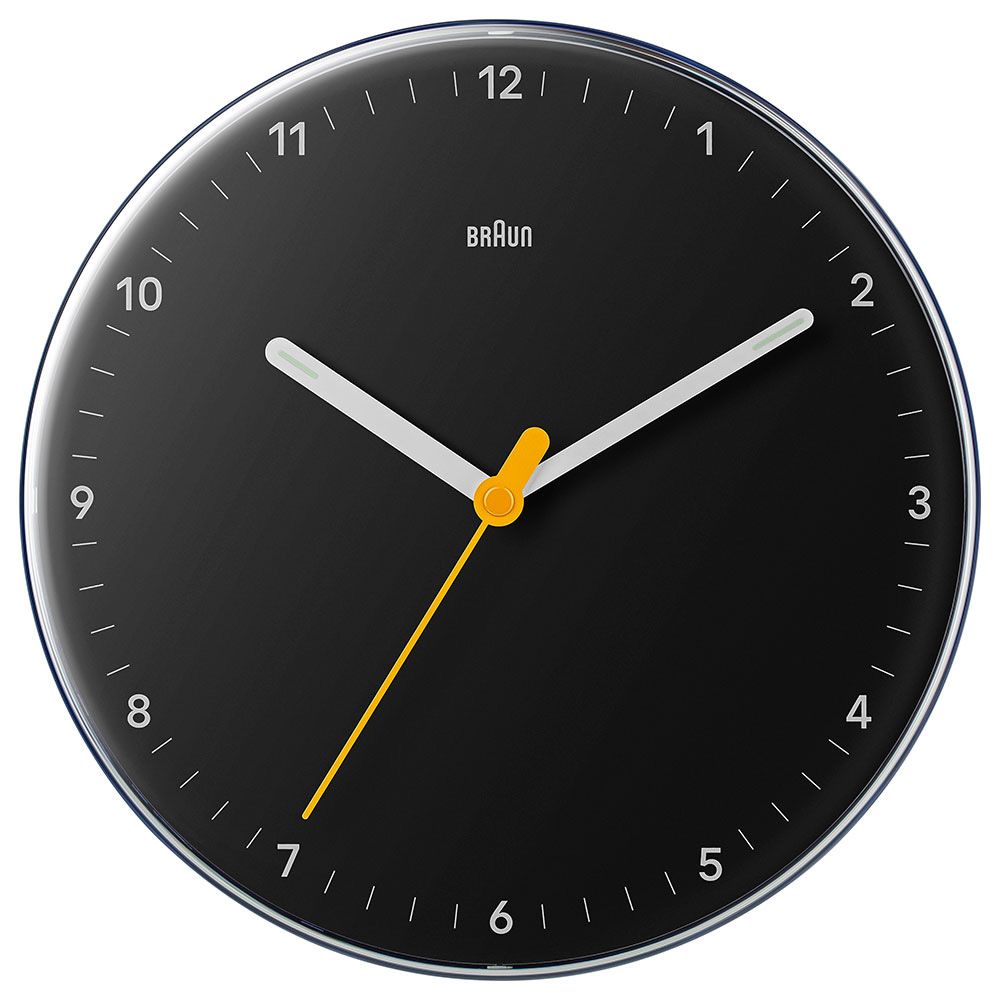 Braun - Round Wall Clock - Black - 23 cm